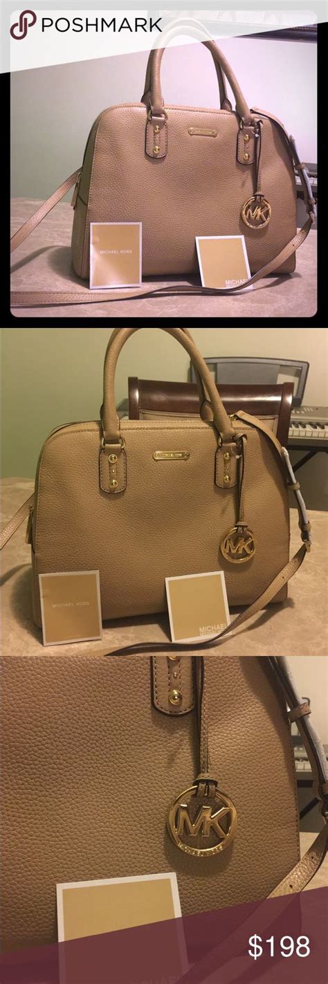 michael kors sandrine lg satchel leather